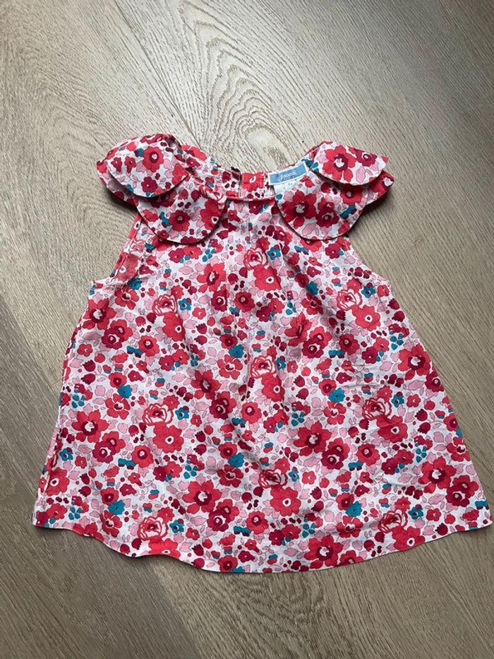 Blouse liberty betsy cerise 4 ans - photo numéro 1