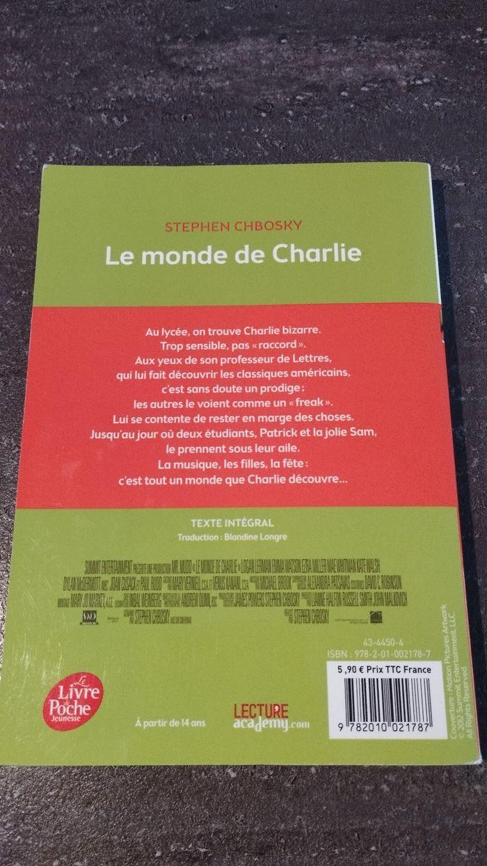 Le monde de Charlie - Stephen Chbosky - photo numéro 2