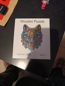 Puzzle en bois loup