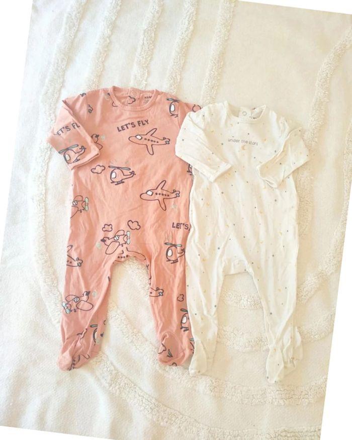 Lot 2 pyjamas léger en coton 9 mois