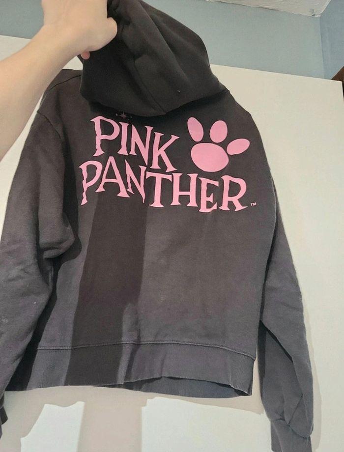 Sweat à capuche panthère rose ZARA 11-12 ans - photo numéro 3