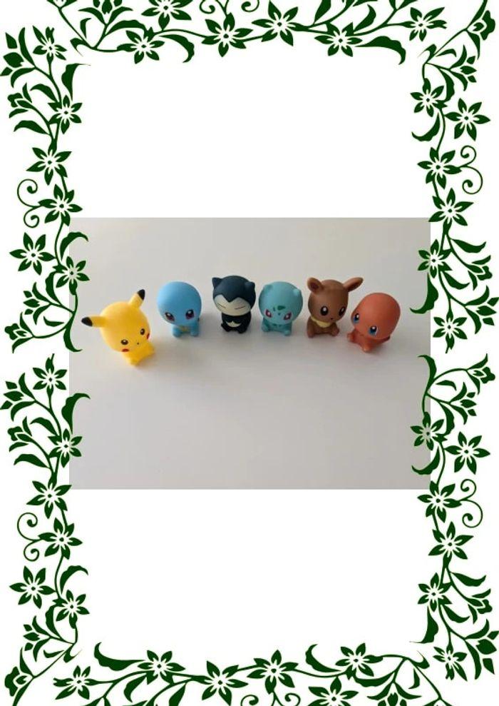 lot de 6 figurines pokemon adaptée au jeux de bain - photo numéro 1