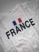 Tee shirt 6 ans supporter de France