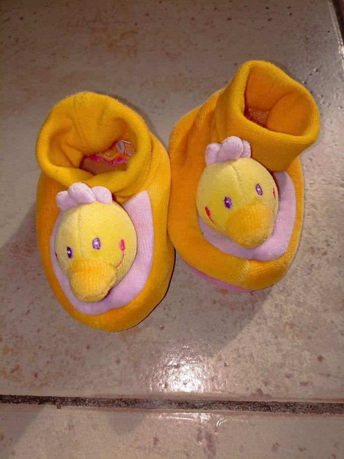 Chaussons de bébé à tête de canards - photo numéro 3