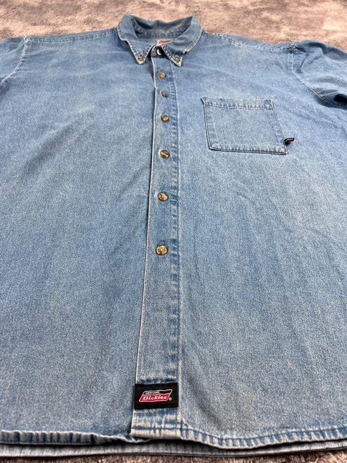 👕 Chemise en jean Homme Dickies Bleu Taille 4XL 👕 - photo numéro 9