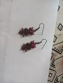 Boucles d'oreilles chouette rose