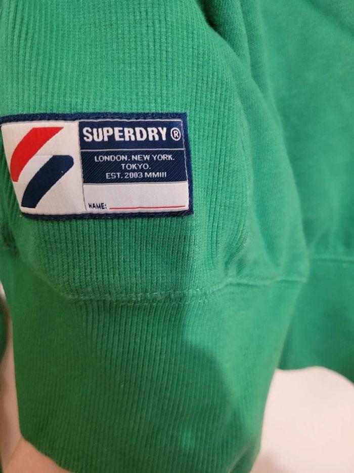 sweats à capuche Superdry vert taille 36 - photo numéro 3