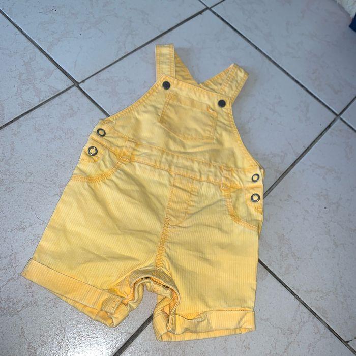 salopette short 6 mois