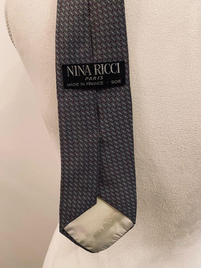 cravate homme Nina Ricci en soie vintage - photo numéro 1