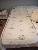 Surmatelas woolmark aloe vera laine vierge