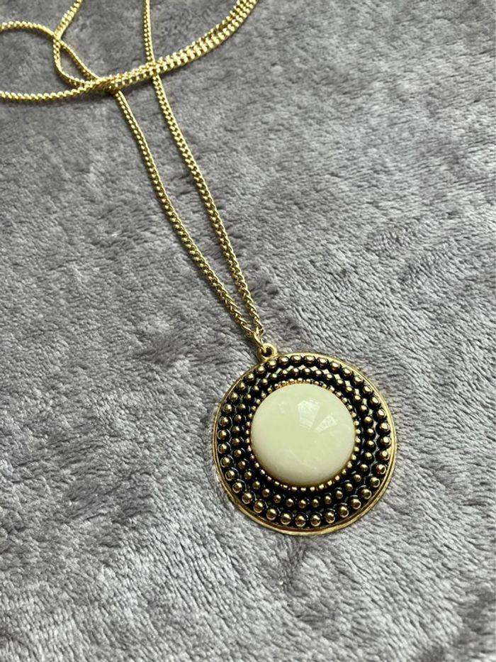 Collier pendentif sautoi mandala en laiton - photo numéro 1