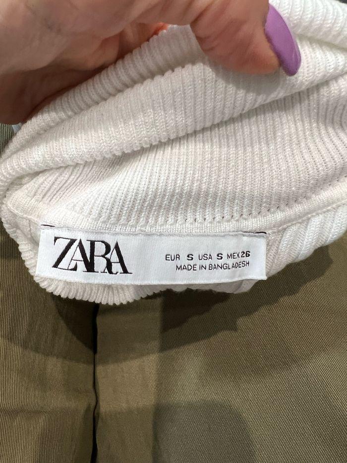 Pull col roulé blanc zara S - photo numéro 4