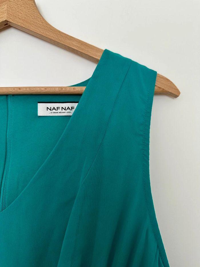 Robe turquoise Naf Naf Taille 42 - photo numéro 2