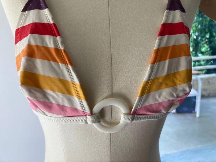 Maillot de bain 2 pièces Morgan vintage à rayure arc en ciel - photo numéro 7