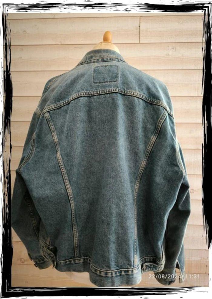 Veste en jeans  bleu clair Levi's vintage taille xxl - photo numéro 5