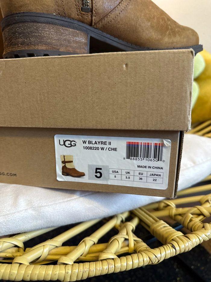 Bottes UGG Camel en fausse fourrure taille 36 - photo numéro 5