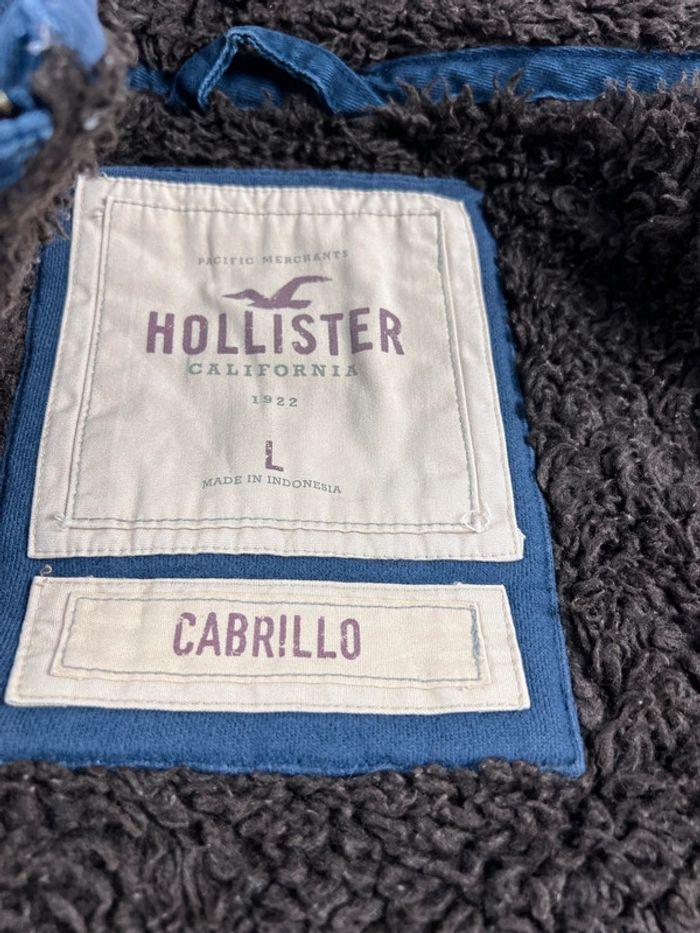 👕 Manteau Polaire Hollister Bleu Marine Taille L 👕 - photo numéro 6