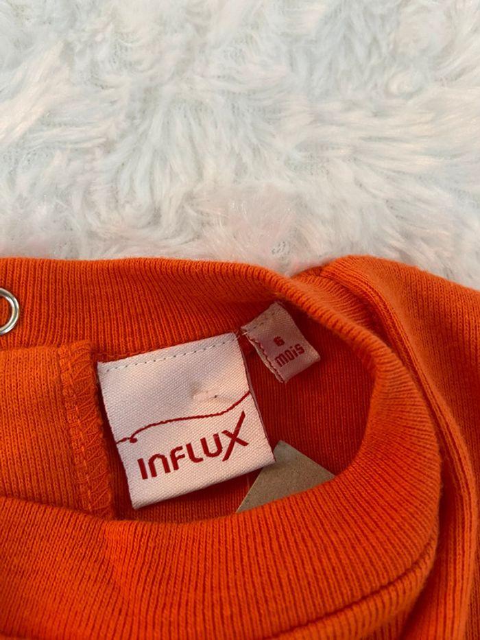 Ensemble pantalon Shirt leggins pull orange rose Influx 6 mois tbe - photo numéro 6