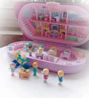 Polly pocket bluebird tampon stampin School école bague ring bureau purple boîte midge pixie work