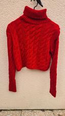 Pull neuf rouge vif