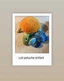 Lot de 2 peluches tortues