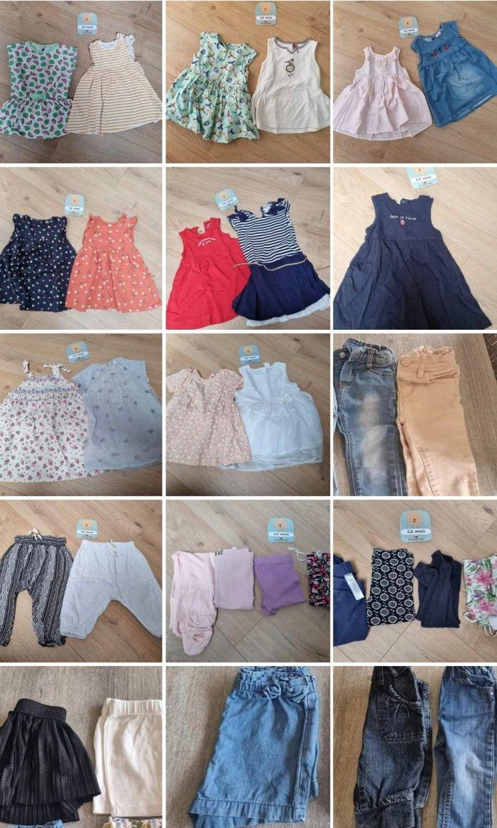 Lot vêtements 12 mois filles (112 pièces) - photo numéro 3