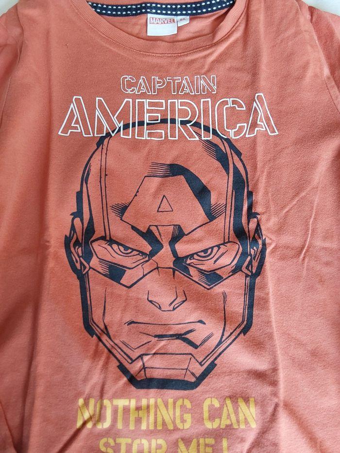 Tee shirt Marvel Captain Ameria - photo numéro 2