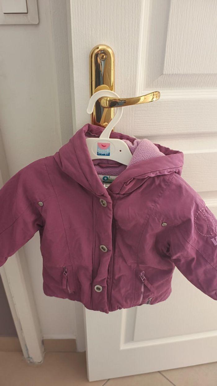 Manteau fille vert baudet 2 ans, 24 mois