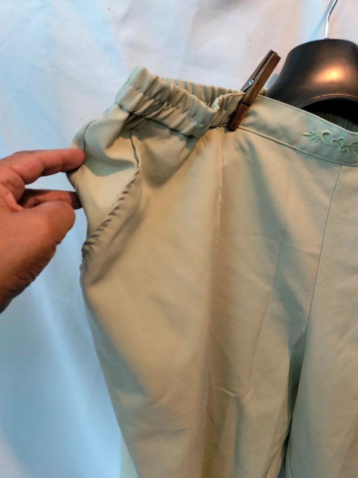 Pantalon à élastique vert taille 50/52 - photo numéro 3