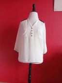 Blouse blanche Kiabi taille 40 État neuf