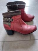 Bottines rouge Jana