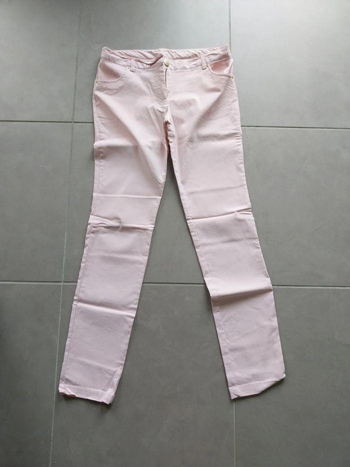 Pantalon rose clair extensible T38 - photo numéro 3