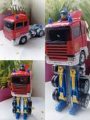 Camion pompier métal fireman transformable morphin robot  transformer transformateur