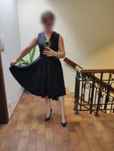 Robe de soirée noire vintage