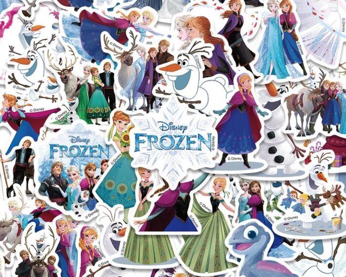 Lot 50 Stickers autocollants Reine des Neiges