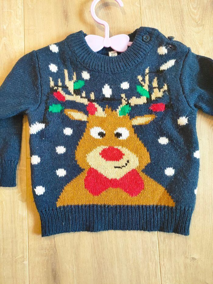 Pull de Noël rennes bébé