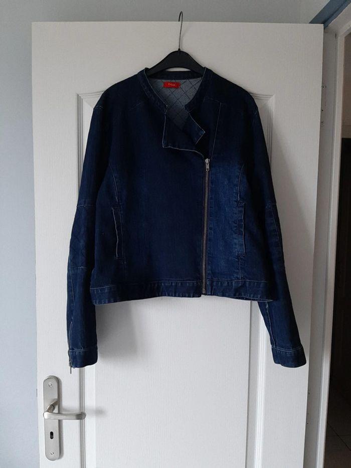 Veste jean zippé - photo numéro 1