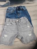 2 shorts en jean