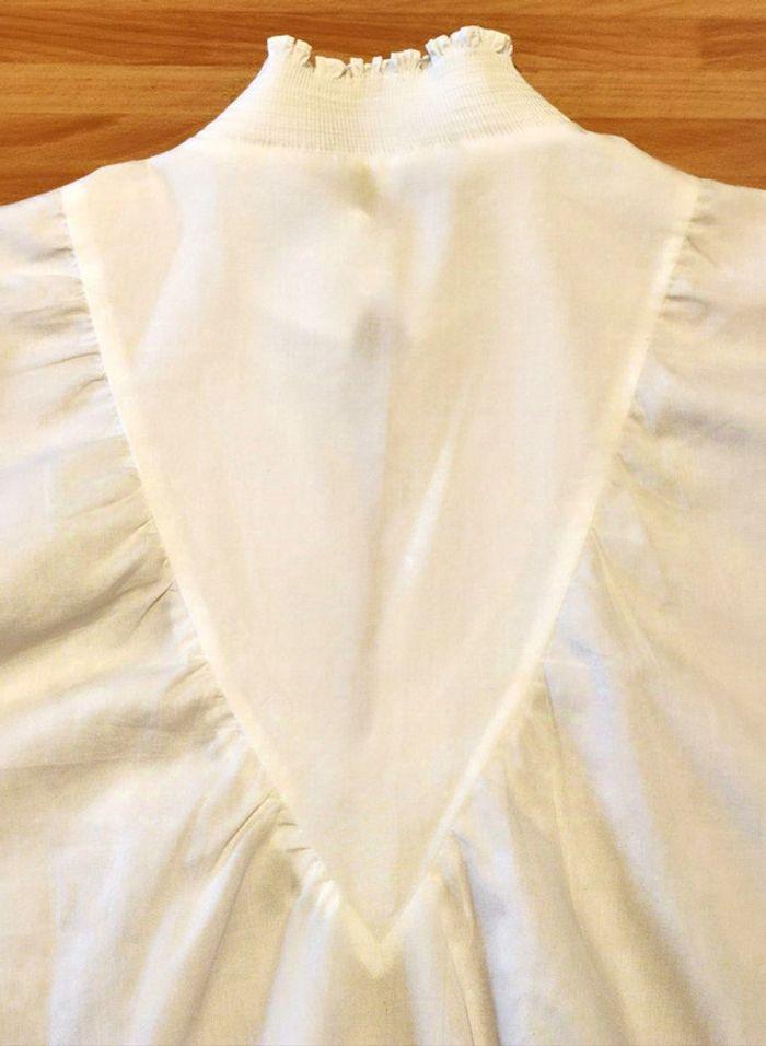 Blouse smocks blanche, ref.Libou, Maje, t.38, neuve - photo numéro 8