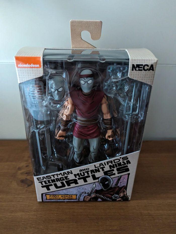 Figurine Neca TMNT foot ninja classic colors neuf scellé import - photo numéro 1