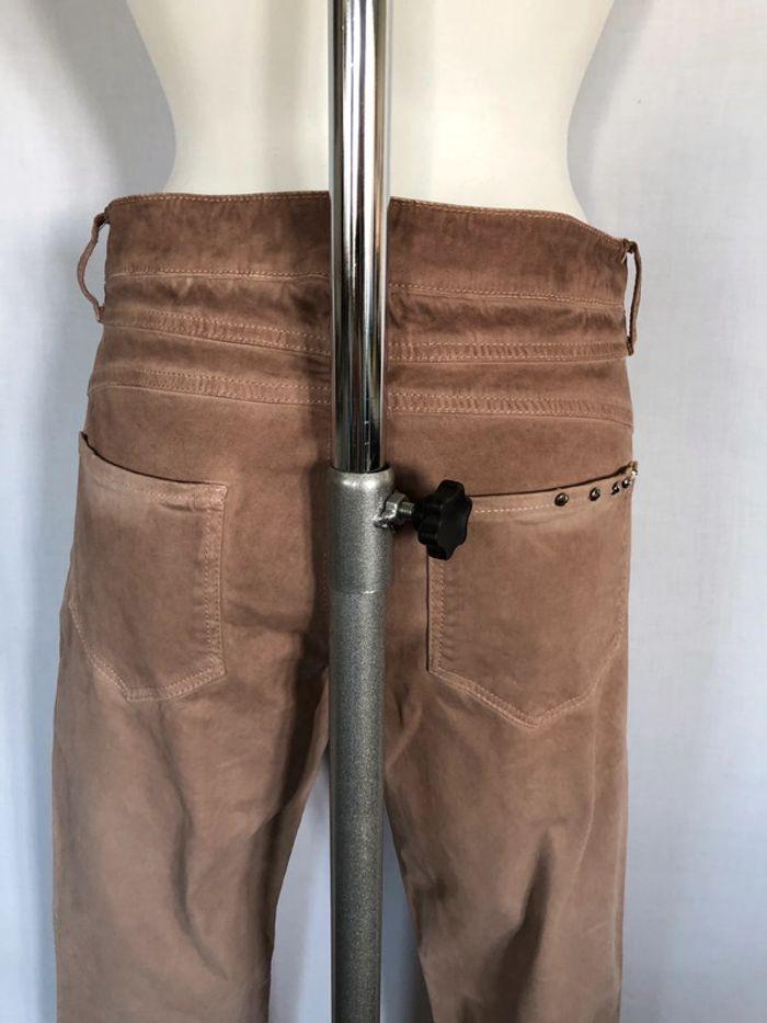 Jean slim effet « ombre » Cambio beige rosé taille 40 neuf - photo numéro 6