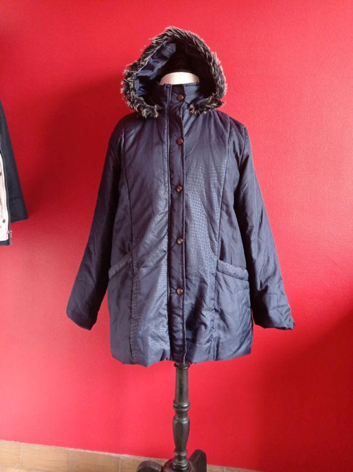 Veste matelassée légère taille 46 bleu marine - photo numéro 2