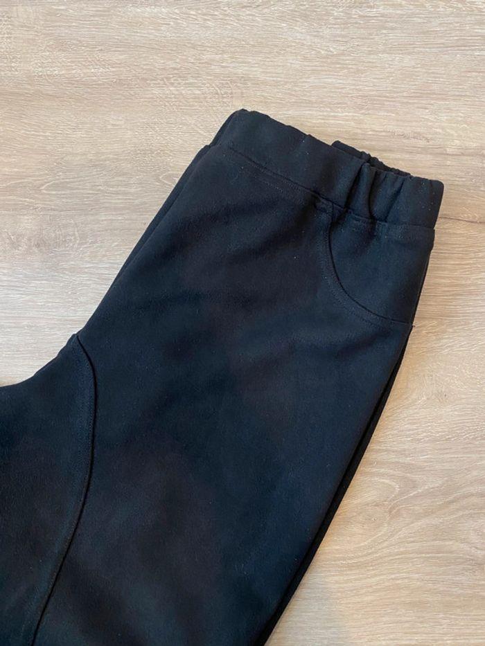 Pantalon legging effet daim noir taille XL / 42 - photo numéro 4