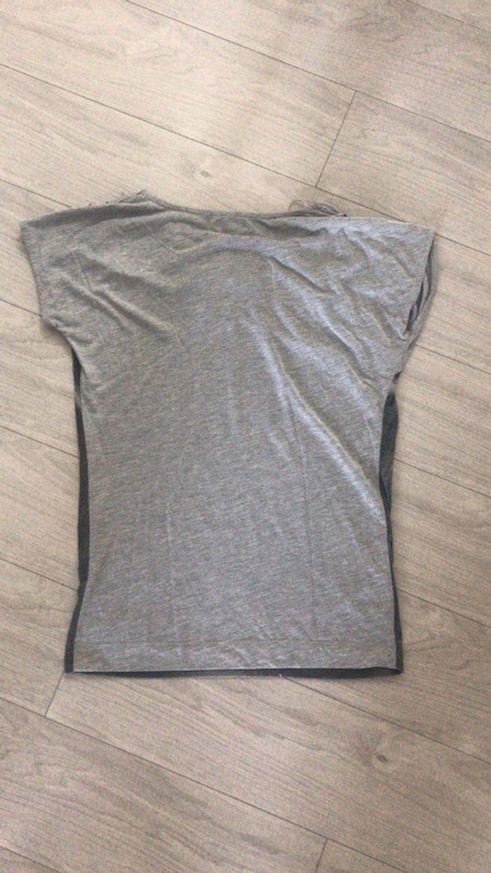 T-shirt long Only gris - photo numéro 2