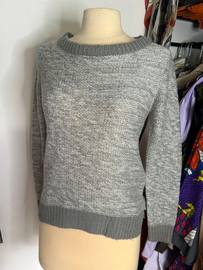 Pull gris femme - photo numéro 2