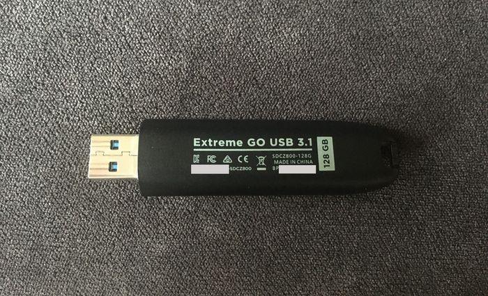 Clé USB SanDisk Extreme GO, USB 3.1 GEN 1, 128 Gb - photo numéro 2