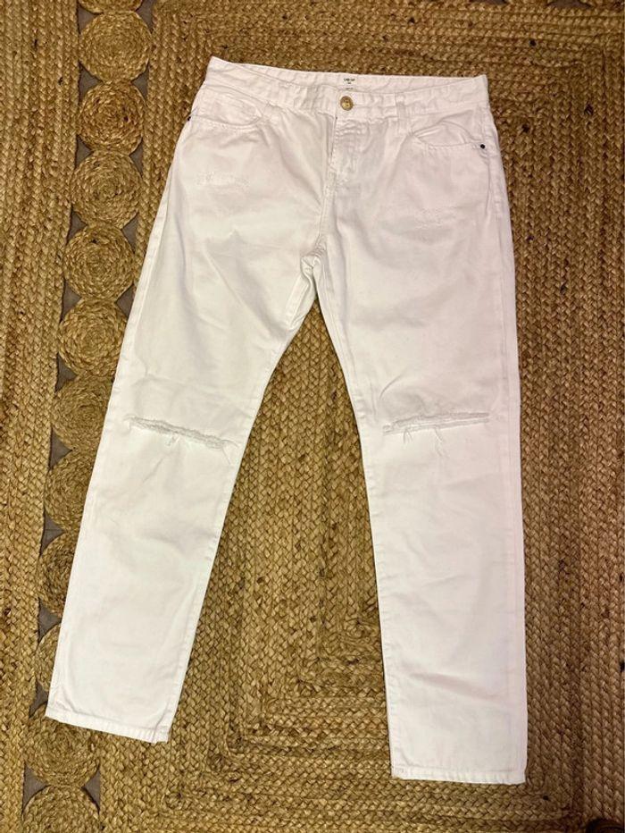 Pantalon jean blanc, style Robby’ taille 38/40 (28) - Paris Lab Dip - photo numéro 3