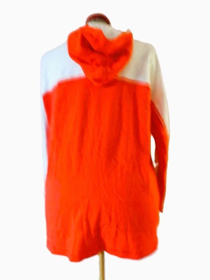 Sweat orange Blanc à capuche Esprit Taille M - photo numéro 3