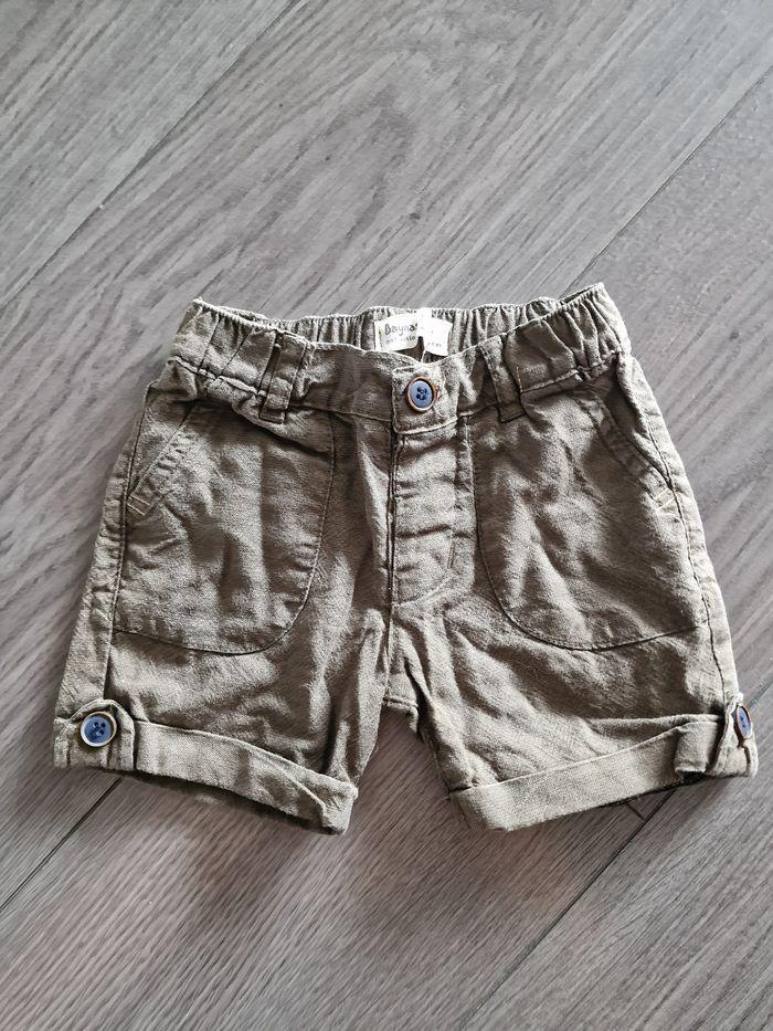 Lot de 2 shorts pour garçon 6-9 mois - photo numéro 2