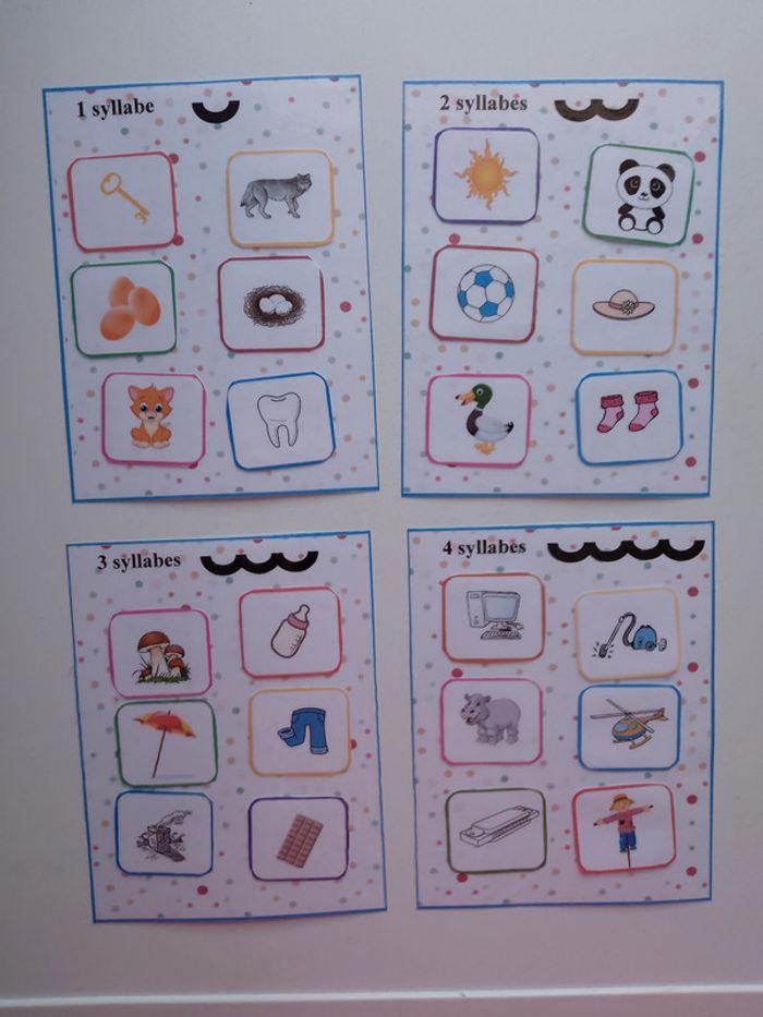 Jeu maternelle Dénombrer les syllabes - photo numéro 5